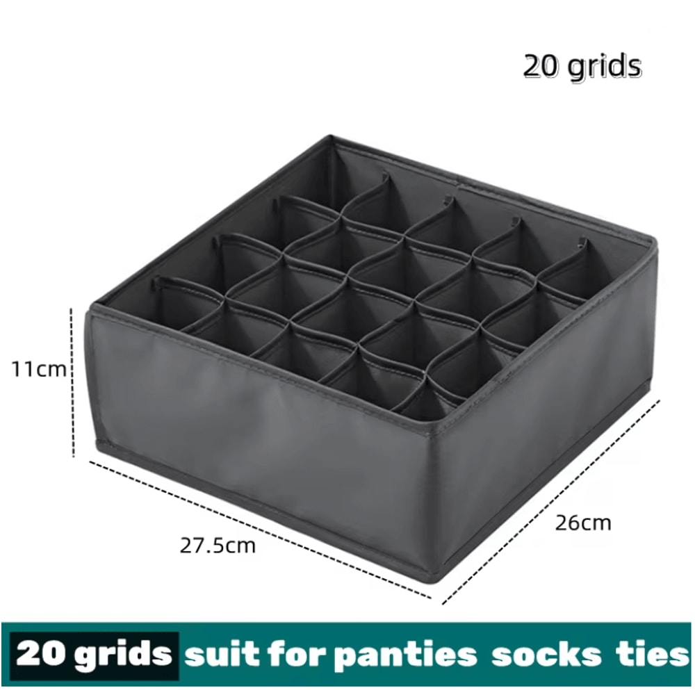 Foldable Fabric Drawer Organizer Set MultiCompartment Closet Dividers For Underwear Socks Bras And 7