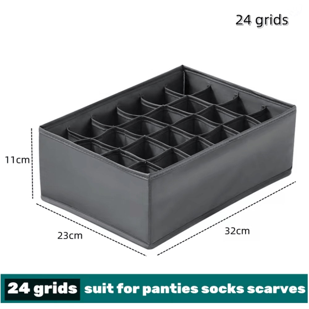 Foldable Fabric Drawer Organizer Set MultiCompartment Closet Dividers For Underwear Socks Bras And 8