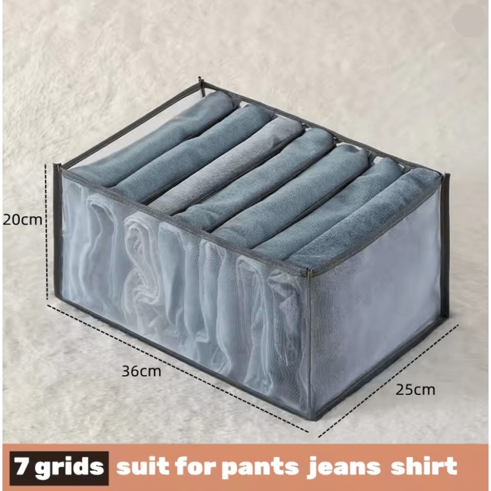 Foldable Fabric Drawer Organizer Set MultiCompartment Closet Dividers For Underwear Socks Bras And 20