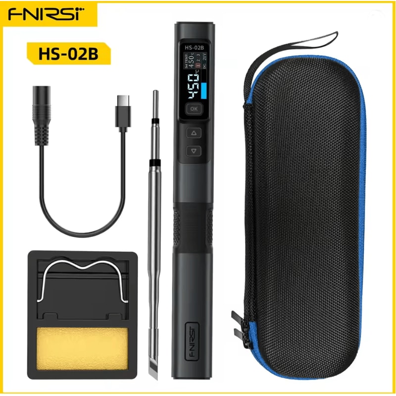 FNIRSI HS02 Smart Soldering Iron 100W With Adjustable Temperature And PD QC Fast Charging 3