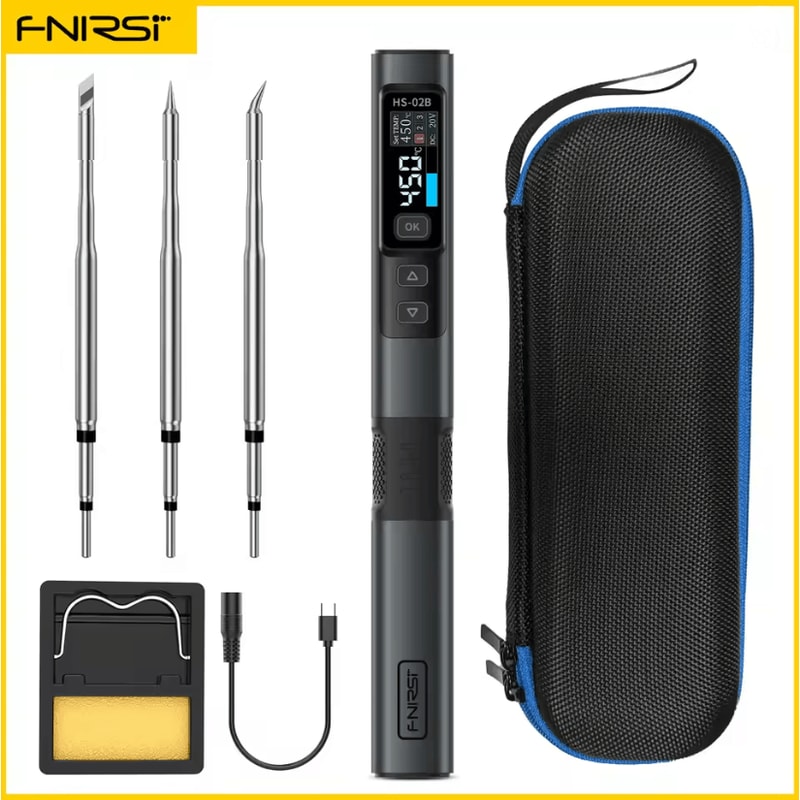 FNIRSI HS02 Smart Soldering Iron 100W With Adjustable Temperature And PD QC Fast Charging 4