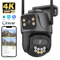 4K 8MP Dual Lens Outdoor WiFi PTZ Security Camera With Auto Tracking And Night Vision 0
