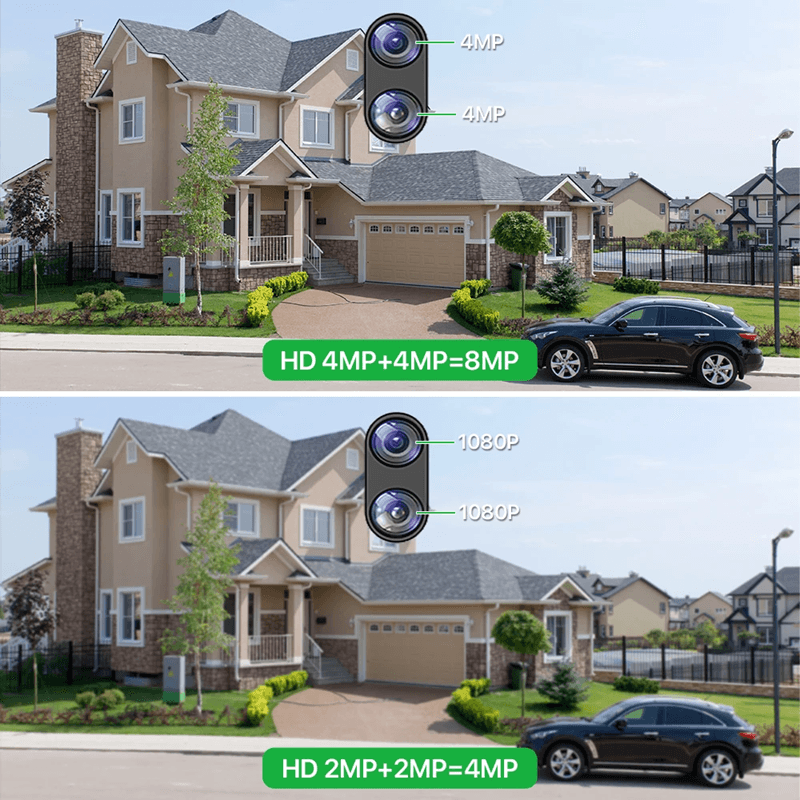 4K 8MP Dual Lens Outdoor WiFi PTZ Security Camera With Auto Tracking And Night Vision 4