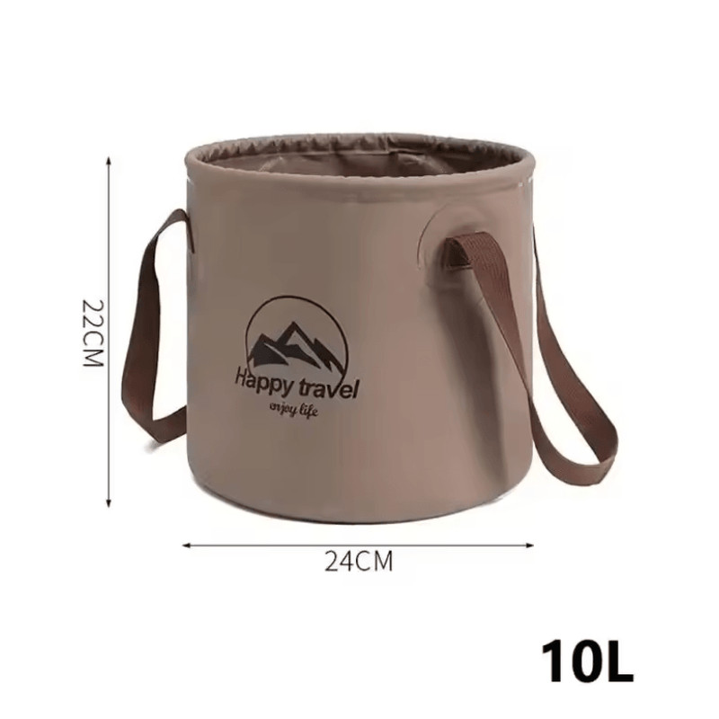 Collapsible Portable Camping Bucket Foldable Outdoor Water Carrier For Fishing And Travel 4