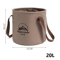 Collapsible Portable Camping Bucket Foldable Outdoor Water Carrier For Fishing And Travel 5