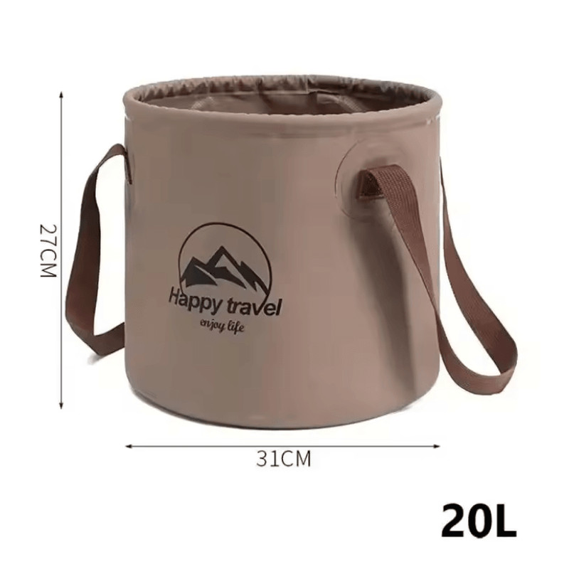 Collapsible Portable Camping Bucket Foldable Outdoor Water Carrier For Fishing And Travel 5
