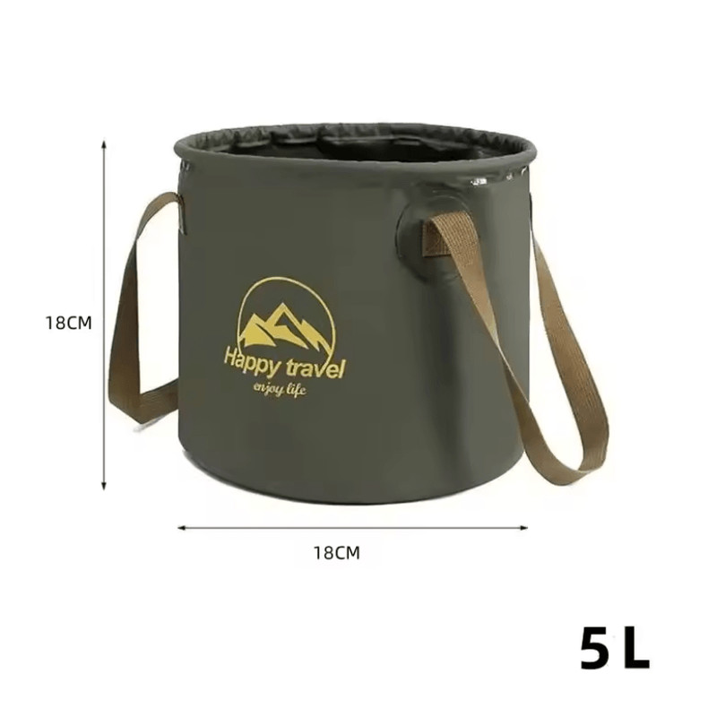Collapsible Portable Camping Bucket Foldable Outdoor Water Carrier For Fishing And Travel 6
