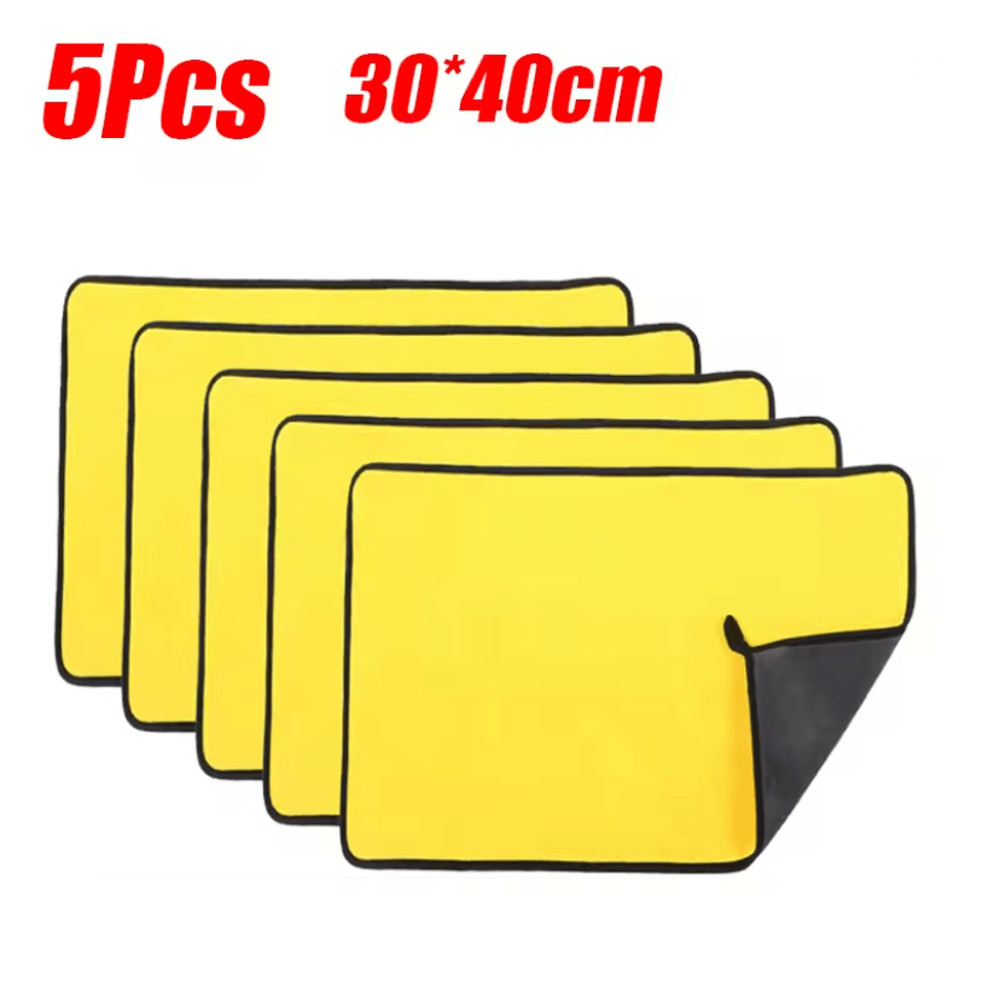 Ultra Absorbent Microfiber Car Wash Towel Set Lint Free Auto Detailing Cloths 7