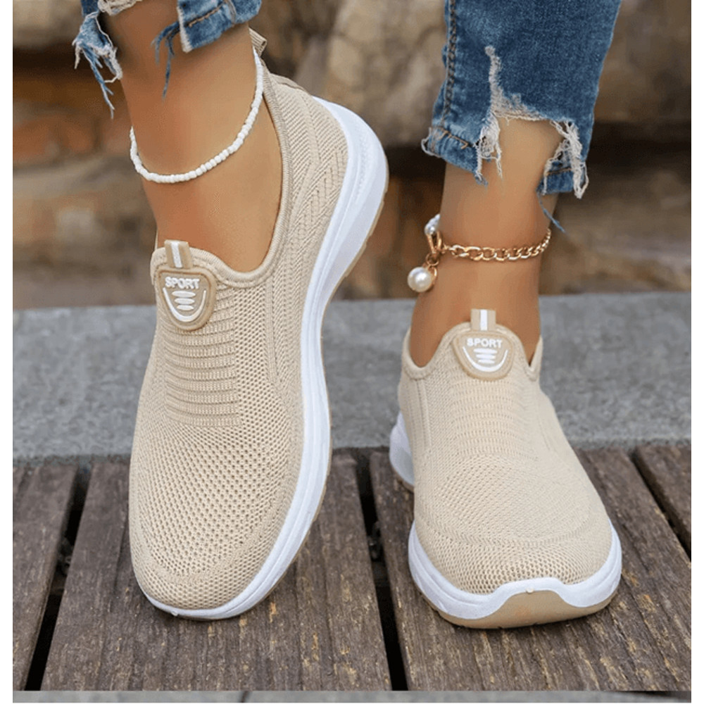 Womens Slip On Breathable Sports Shoes Lightweight Ballet Flats Barefoot Sneakers 6