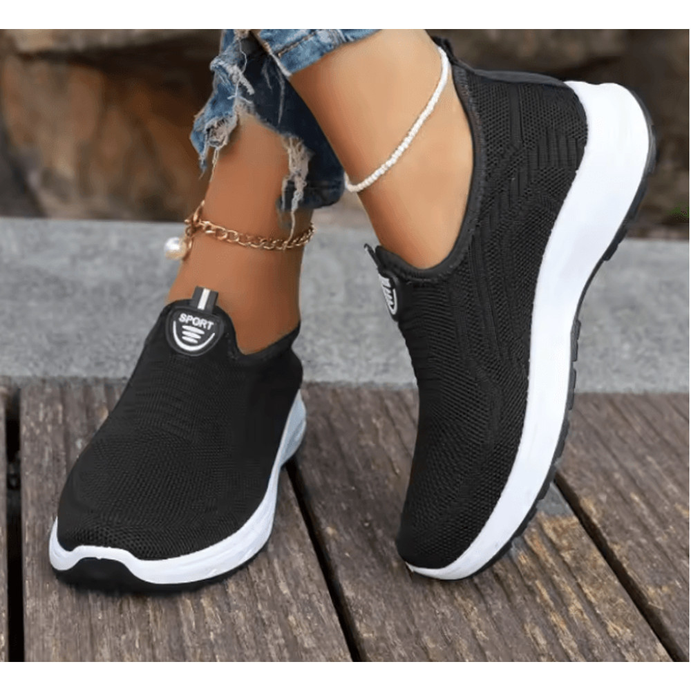 Womens Slip On Breathable Sports Shoes Lightweight Ballet Flats Barefoot Sneakers 1