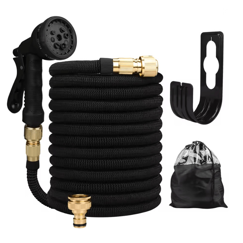 Expandable High Pressure Garden Water Hose With Double Metal Connectors And PVC Reel 7