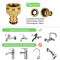 Expandable High Pressure Garden Water Hose With Double Metal Connectors And PVC Reel 3