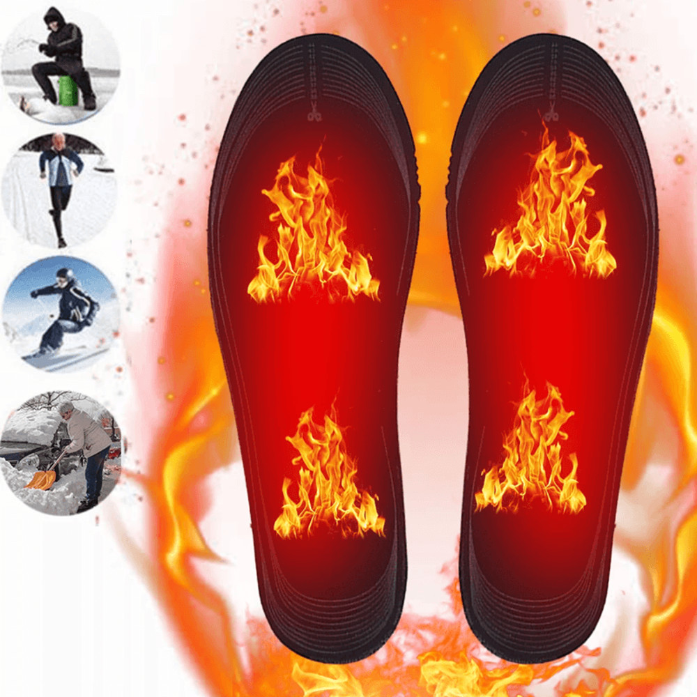 Rechargeable Heated Insoles With Adjustable Temperature For Winter Outdoor Activities 2