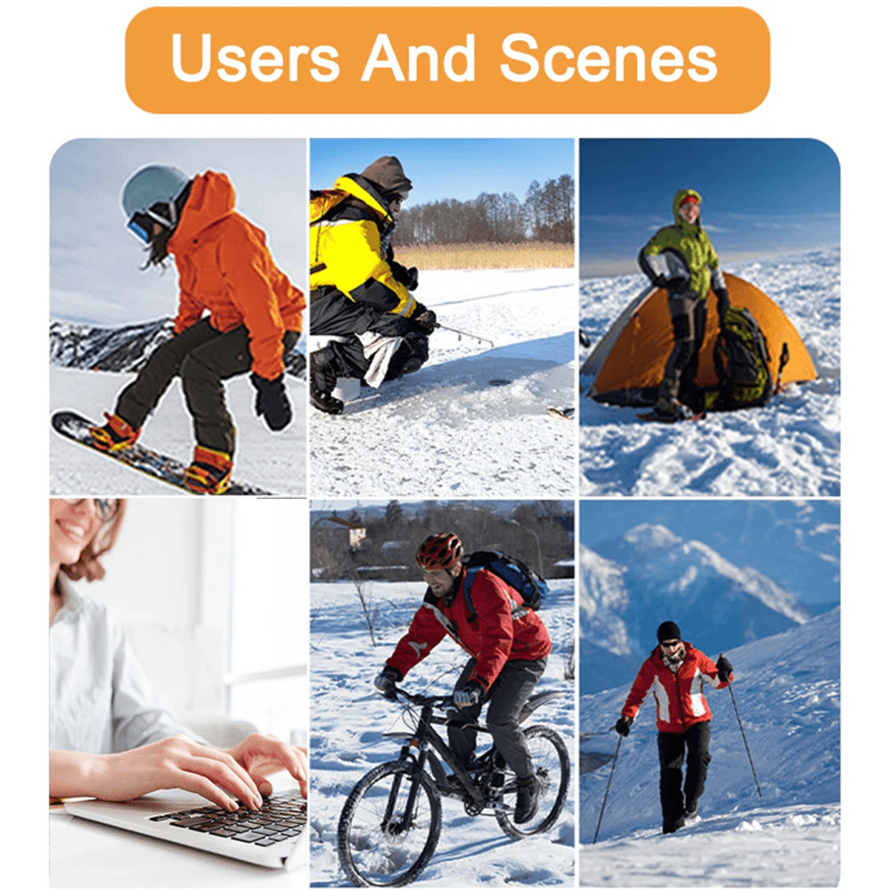 Rechargeable Heated Insoles With Adjustable Temperature For Winter Outdoor Activities 3