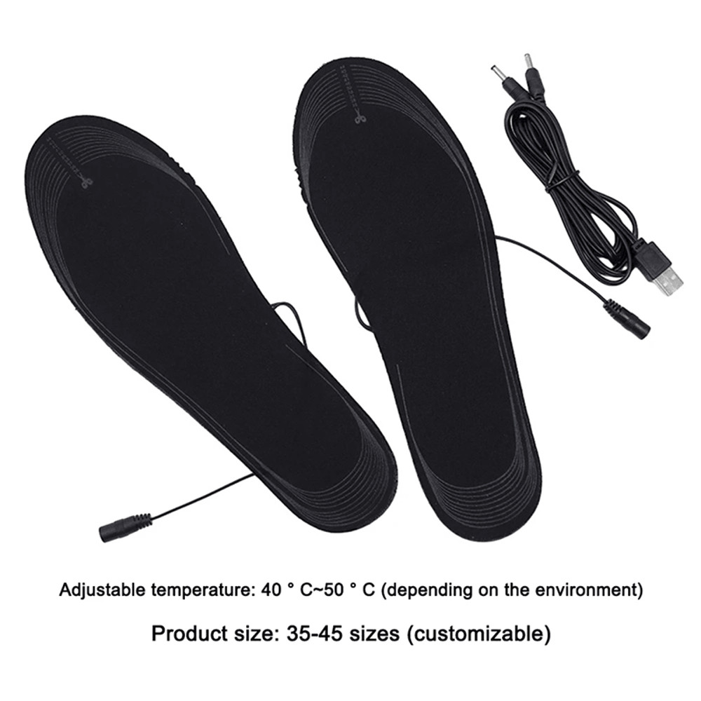 Rechargeable Heated Insoles With Adjustable Temperature For Winter Outdoor Activities 4