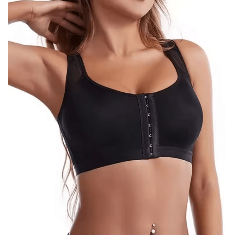 Womens Front Closure Sports Bra With Posture Support And Lift Up Design 0