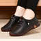 Womens Leather LaceUp Loafers  Comfortable Flat Casual Shoes For Everyday Wear 8
