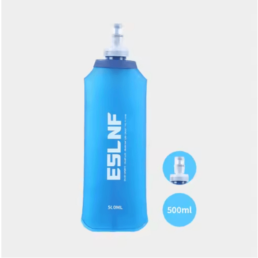 HydraFlex 500ml Collapsible TPU Water Bottle Lightweight Soft Flask For Running Hiking And Travel 1
