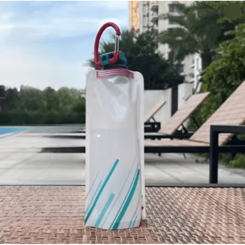 HydraFlex 500ml Collapsible TPU Water Bottle Lightweight Soft Flask For Running Hiking And Travel 2