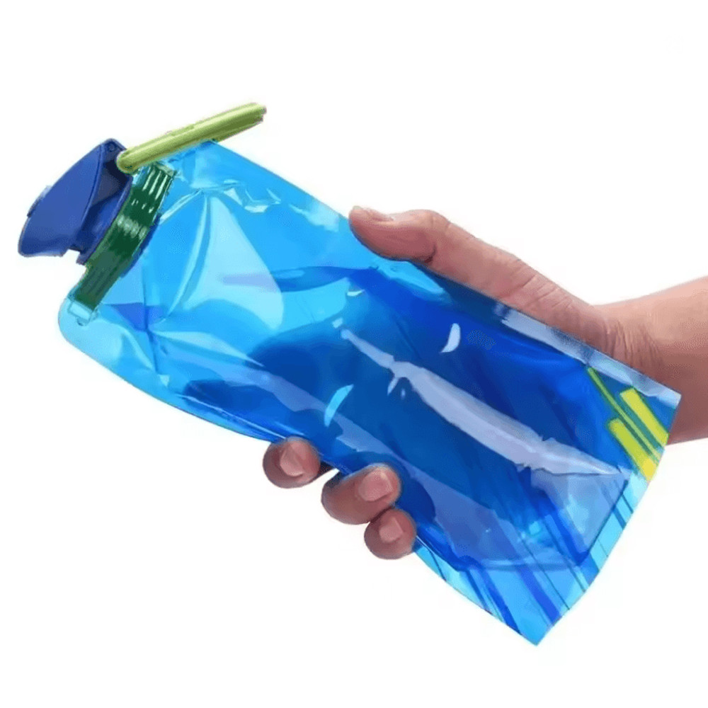 HydraFlex 500ml Collapsible TPU Water Bottle Lightweight Soft Flask For Running Hiking And Travel 4