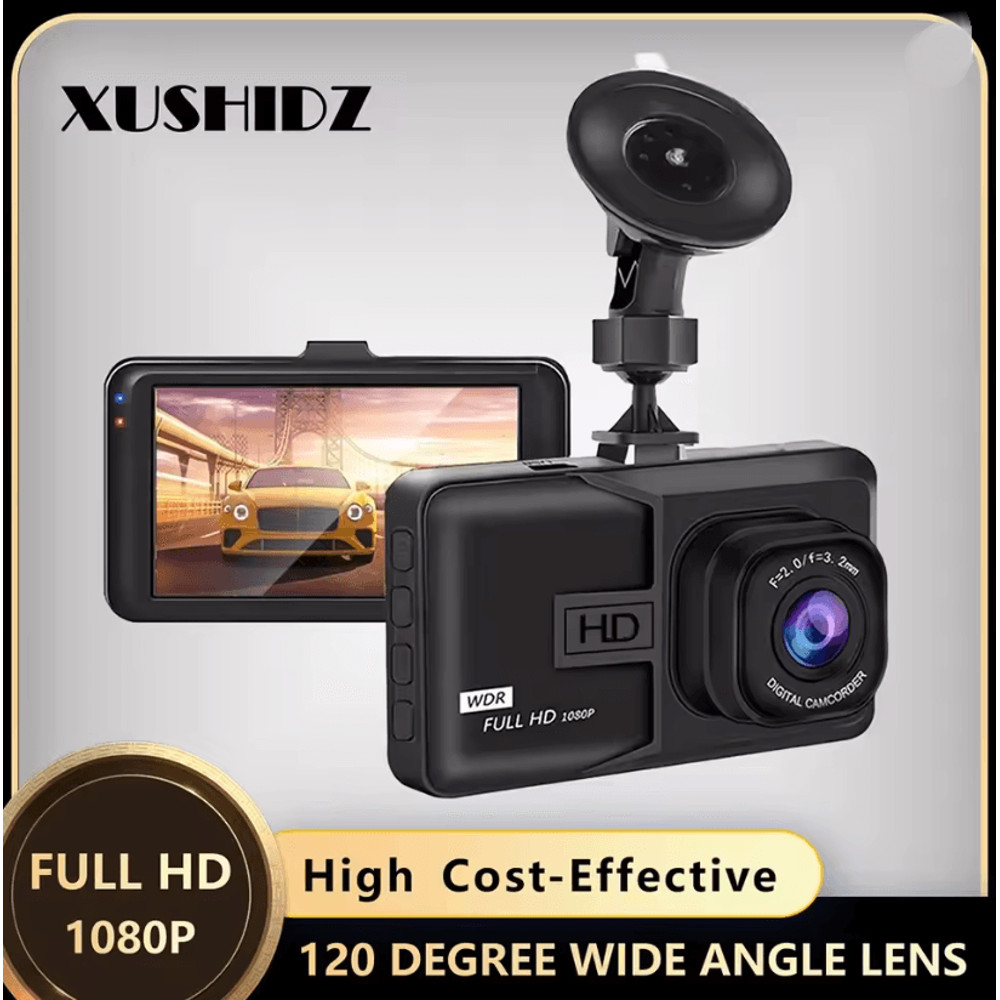 XUSHIDZ 1080P HD Dash Cam With Night Vision And Parking Monitor 0