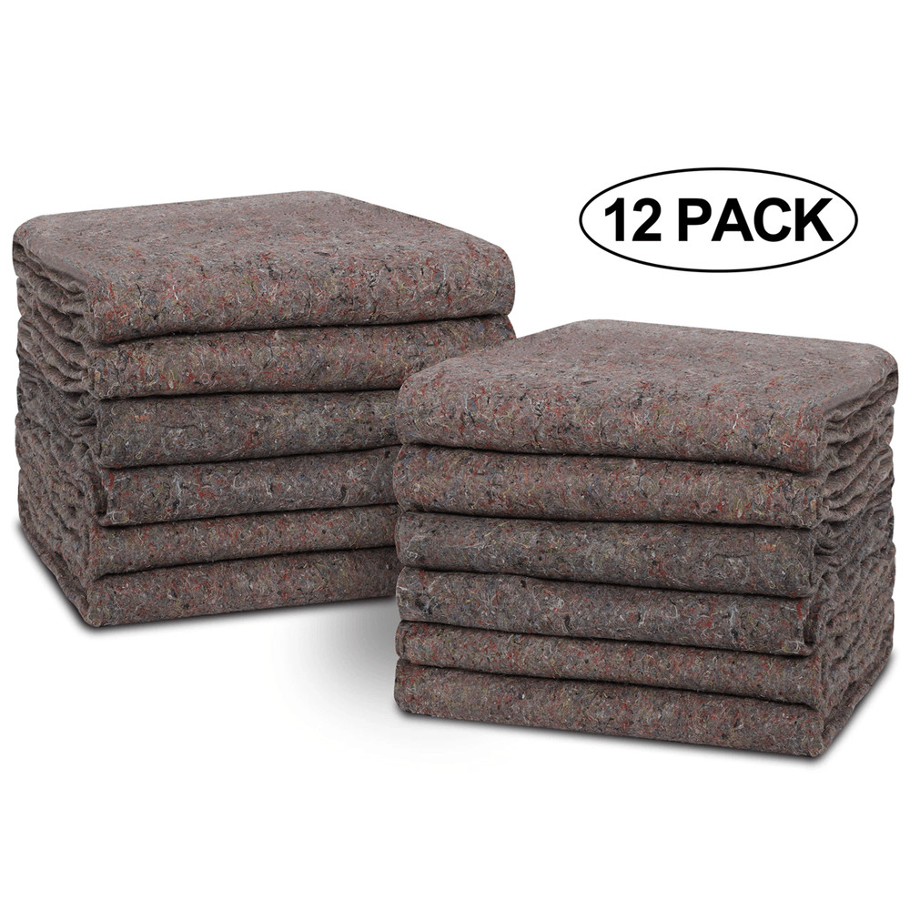 12 Pack Heavy Duty Moving Blankets For Furniture Protection And Shipping 2