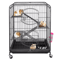 Multi Level Ferret Cage For Small Pets With 4 Tiers And Rolling Base 0
