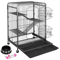 Multi Level Ferret Cage For Small Pets With 4 Tiers And Rolling Base 4