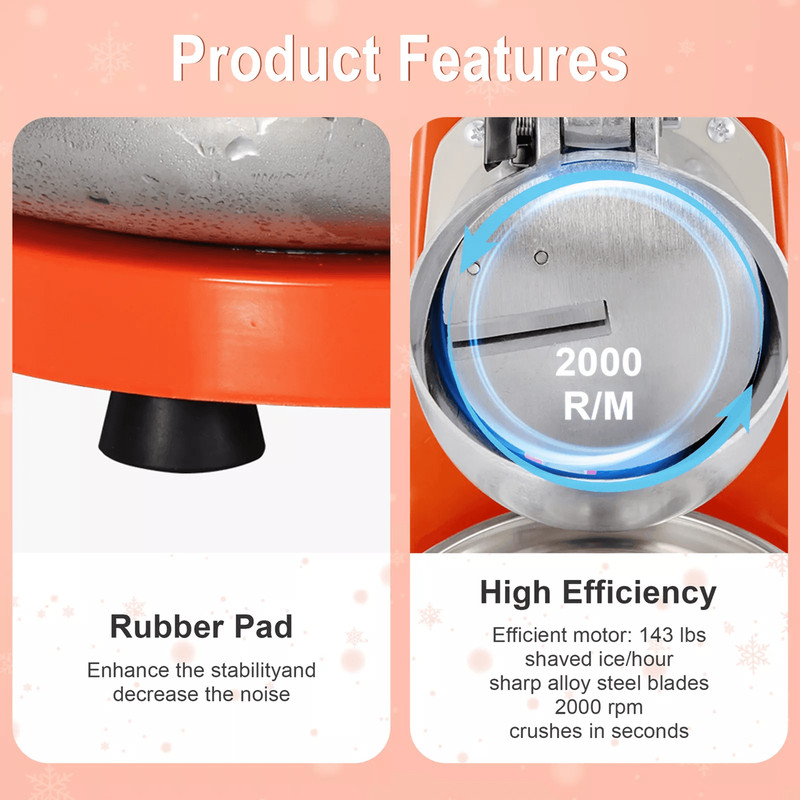 Electric Ice Crusher And Snow Cone Maker For Shaved Ice At Home Or Events 3