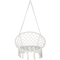 Beige Hammock Chair With Cotton Rope Macrame Design For Indoor And Outdoor Use 6