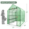 Walk In Greenhouse With 8 Shelves For Outdoor Gardening And Plant Protection 2