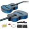 38 Inch Beginner Acoustic Guitar Kit With Case Strap Tuner And Pick For Students And Adults 3