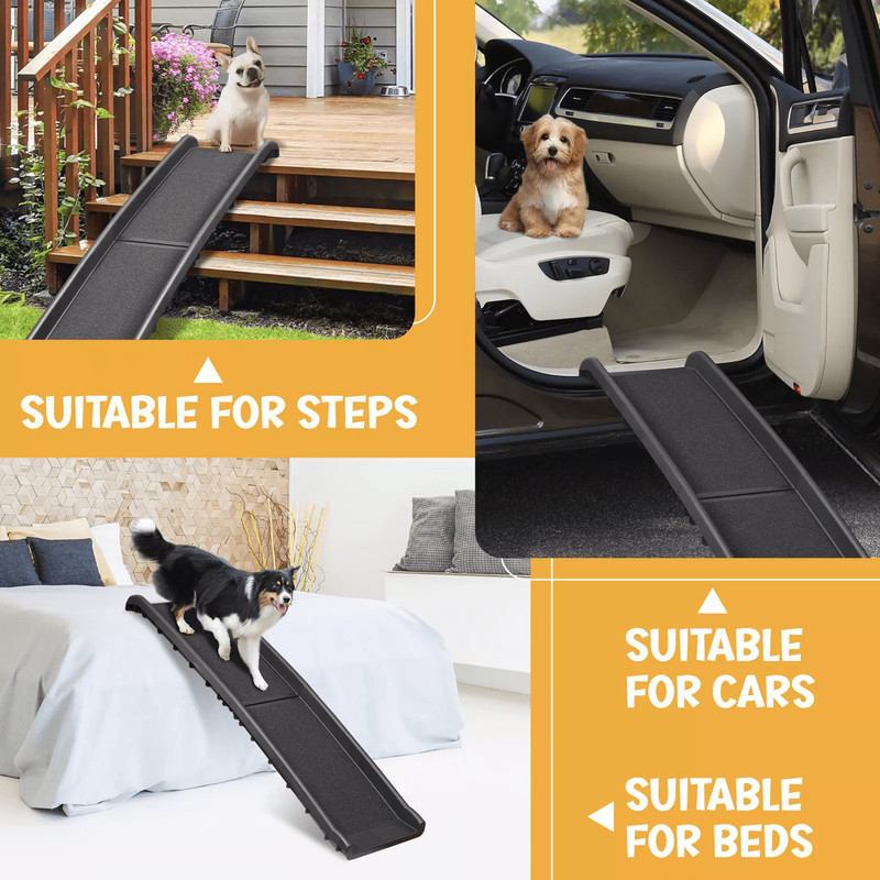 Heavy Duty Folding Dog Ramp For SUV And Car Travel Lightweight And Portable Pet Ramp 4