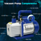 35 CFM Rotary Vane Vacuum Pump 1 By 4 HP For HVAC AC Refrigerant R410a And R134a Systems 3