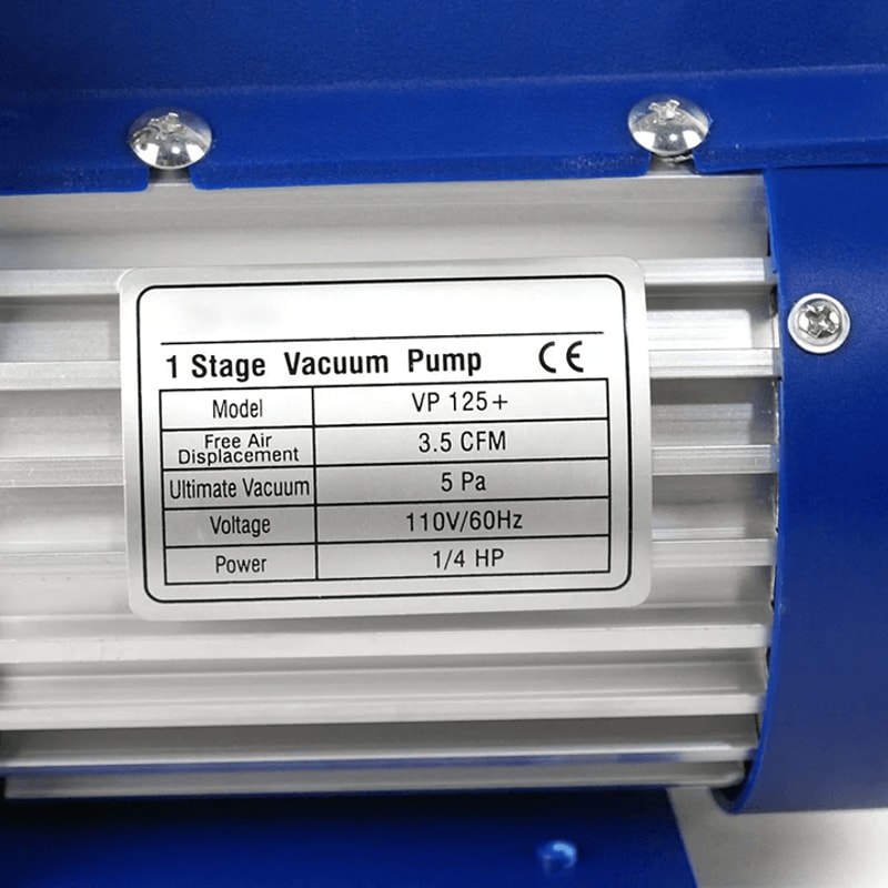 35 CFM Rotary Vane Vacuum Pump 1 By 4 HP For HVAC AC Refrigerant R410a And R134a Systems 8