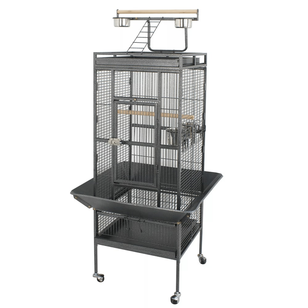 61 Inch Large Bird Cage With Play Top And Stand For Parrots Parakeets Finches And Small Birds 0