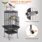 61 Inch Large Bird Cage With Play Top And Stand For Parrots Parakeets Finches And Small Birds 4
