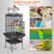61 Inch Large Bird Cage With Play Top And Stand For Parrots Parakeets Finches And Small Birds 5