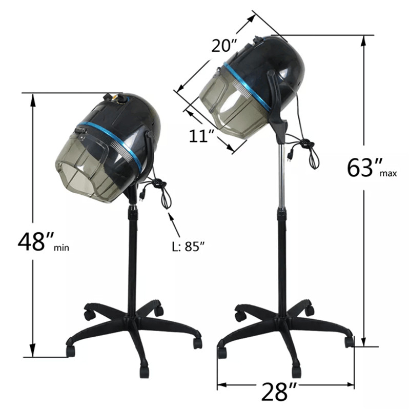 1300W Professional Hair Bonnet Dryer With Adjustable Height For Salon And Home Use 1