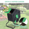 185 Gallon Outdoor Compost Tumbler Bin Single Chamber Garden Composter 4