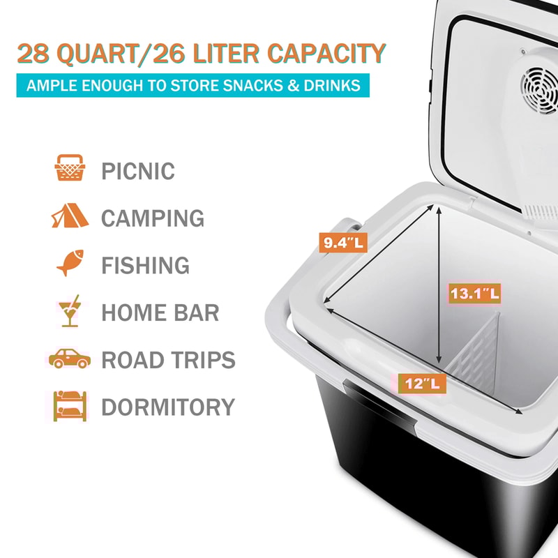 12V Thermoelectric Car Cooler And Mini Fridge Iceless Electric Travel Refrigerator Low Noise Design 2