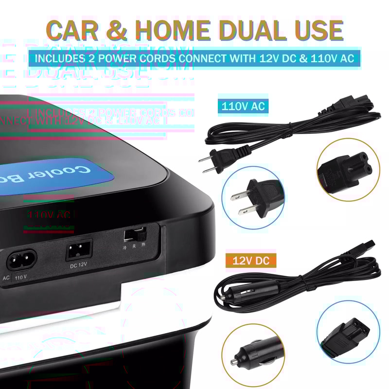 12V Thermoelectric Car Cooler And Mini Fridge Iceless Electric Travel Refrigerator Low Noise Design 4