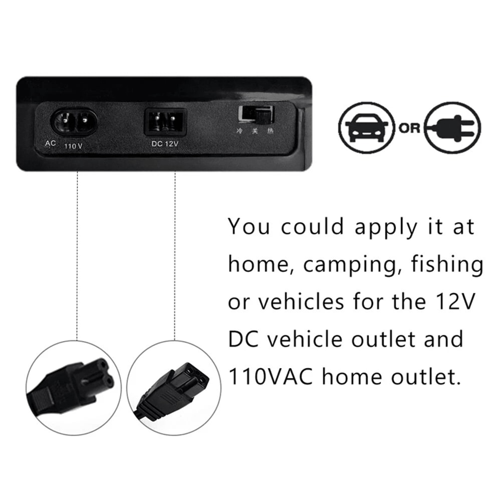 12V Thermoelectric Car Cooler And Mini Fridge Iceless Electric Travel Refrigerator Low Noise Design 8