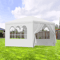 All Season 10x10 Outdoor Canopy Tent With Sidewalls And Windows For Events And Carports 1