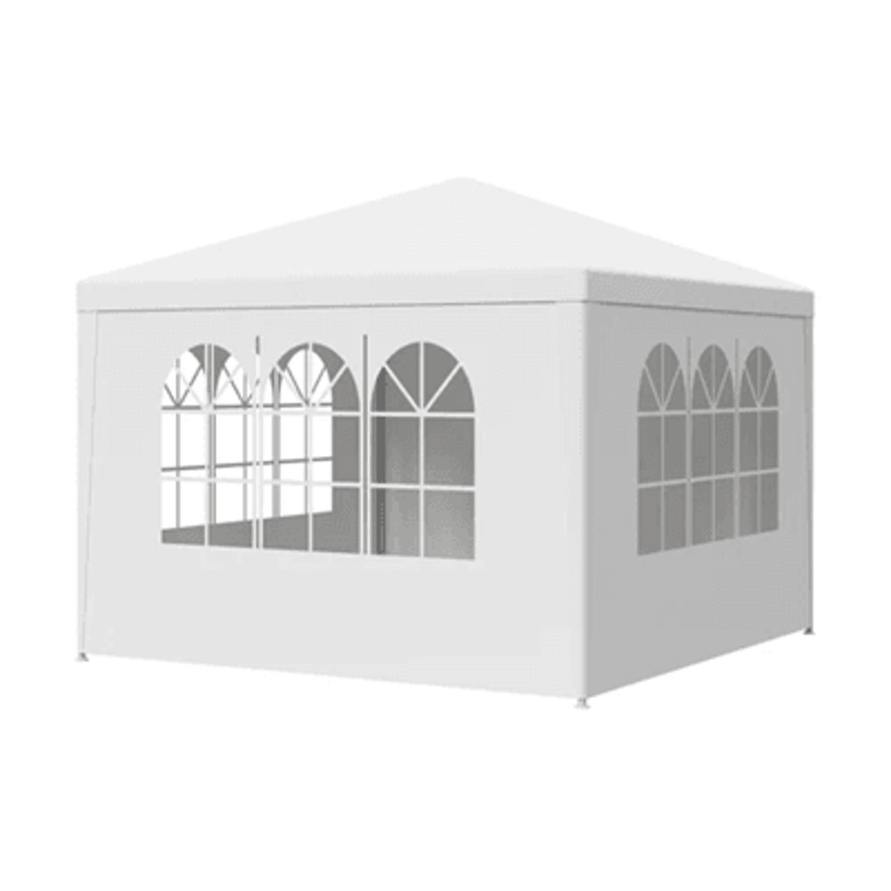 All Season 10x10 Outdoor Canopy Tent With Sidewalls And Windows For Events And Carports 4