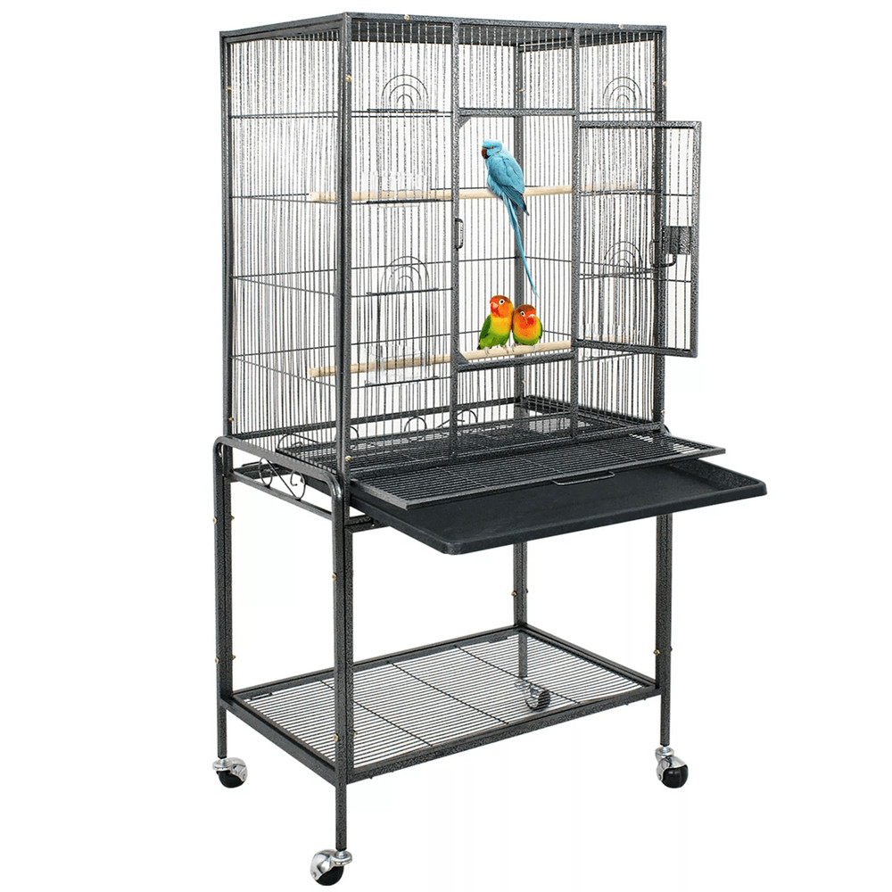 53 Inch Extra Large Bird Cage With Locking Door For Macaws Parrots Cockatoos And Finches 0