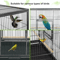 53 Inch Extra Large Bird Cage With Locking Door For Macaws Parrots Cockatoos And Finches 4