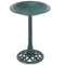 28 Inch Vintage Garden Bird Bath With Decorative Pedestal For Outdoor Yard Or Patio 0