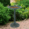 28 Inch Vintage Garden Bird Bath With Decorative Pedestal For Outdoor Yard Or Patio 6