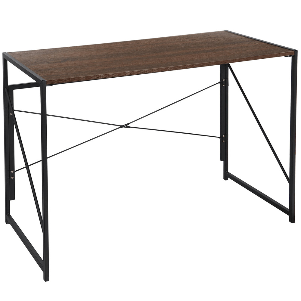 Folding Modern Industrial Computer Desk For Home Office Or Study With No Assembly Required 4